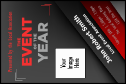 Red and Silver Economy Event Badge