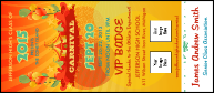 Carnival VIP Event Badge Large