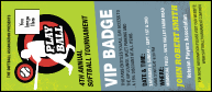 Softball VIP Event Badge Large