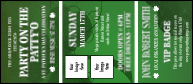 St Patrick's Day Shamrock VIP Event Badge Large