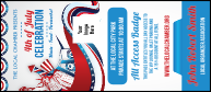 Fourth of July  Freedom VIP Event Badge Large