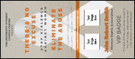 White Ribbon VIP Event Badge Large
