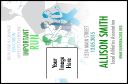 Run for a Cause (Blue-Green) VIP Event Badge Small