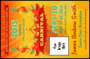 Carnival VIP Event Badge Small