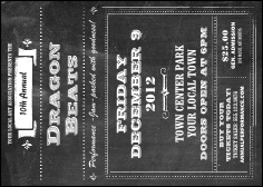 Retro Chalkboard Club Flyer