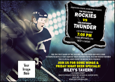 Hockey Badge Blue Club Flyer