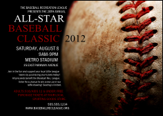 Baseball Stitches Club Flyer