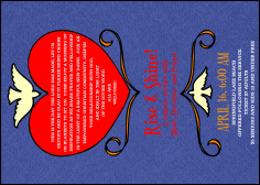 Big Heart Purple Club Flyer