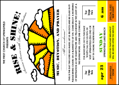 Sunrise Retro Club Flyer