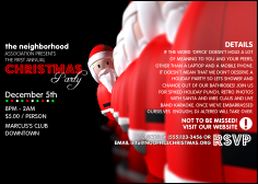 Santa Lineup Club Flyer