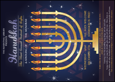 Hanukkah Menorah Club Flyer