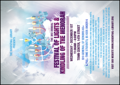 Hanukkah Abstract Club Flyer