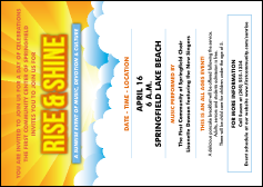 Sunrise Clouds Club Flyer
