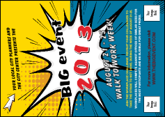 Retro Comic Book Club Flyer