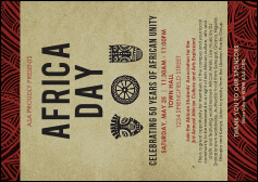 African Theme Club Flyer