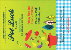 Potluck Benefit Club Flyer