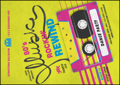 80s Music Club Flyer