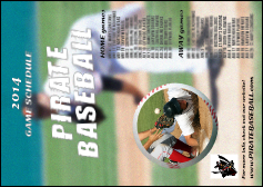 Baseball Schedule Club Flyer