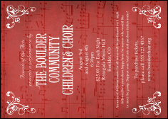 Choral Club Flyer