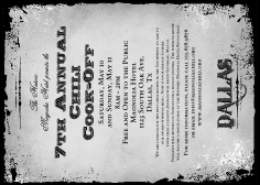 Dallas Club Flyer (Black and White)