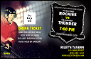 Hockey Badge Red Drink Ticket