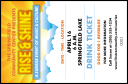 Sunrise Clouds Drink Ticket