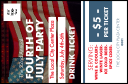 Fourth of July Drink Ticket