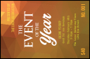 Orange Geometric Drink Ticket