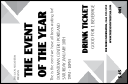 All Purpose Triangles Black and White Drink Ticket