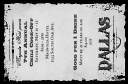 Dallas Drink Ticket (Black and White)