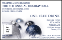 Christmas Ornament Drink Ticket