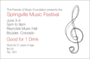 Music Event Drink Ticket Redesigned Product