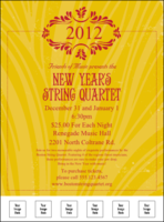 Year Gold Semi-Formal Logo Flyer