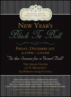 Classic Black Pinstripe Flyer