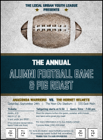 Football Blue Flyer