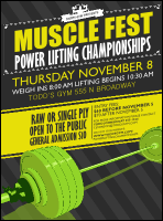 Power Lifting Logo Flyer