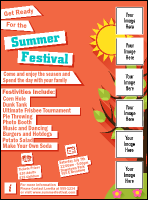 Summer Cut Paper Logo  Flyer