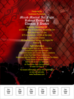 Mixed Martial Arts Event Flyer