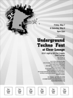 Twin Cities Flyer with Image Upload (black and white)