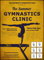 Gymnastics Logo Flyer