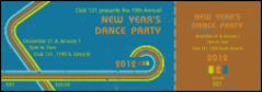 Retro Rainbow Event Ticket