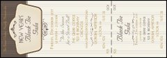 Classic Brown Reserved Event Ticket