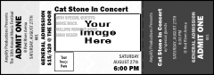 All Purpose Big Logo Event Ticket (Black & White)