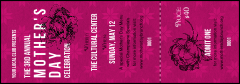 Stylish Rose Event Ticket