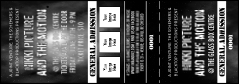 Galaxy Hip Hop Black and White Event Ticket