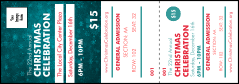 Holiday Snowflake Reserved Event Ticket