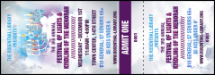 Hanukkah Abstract Event Ticket