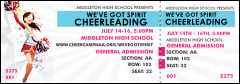 Cheerleading Spirit Reserved Event Ticket