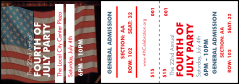 Fourth of July Reserved Event Ticket