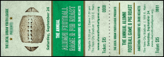 Football Green Event Ticket
